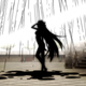 Shapely cat-girl bathes in a rain of blood. Totally normal behaviour.